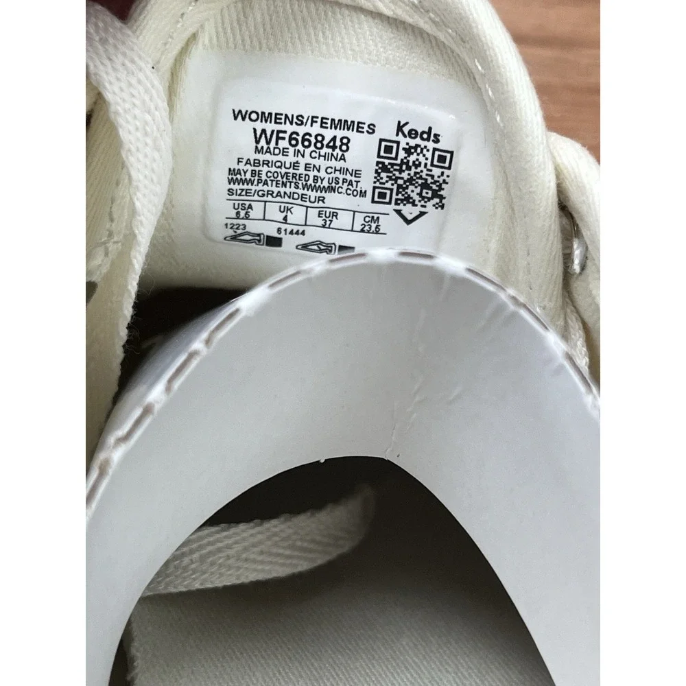 Keds Champion Glitter Lace Up Women's Sneakers Size 6.5 Cream NEW‎
